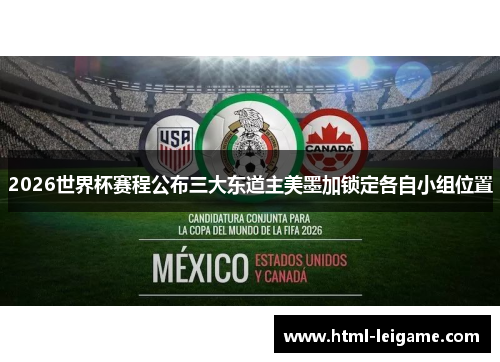 2026世界杯赛程公布三大东道主美墨加锁定各自小组位置 2026世界杯赛程公布三大东道主美墨加锁定各自小组位置